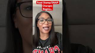 Food Stamp/ SNAP changes take effect on.. #update #updatenews #foodstamps