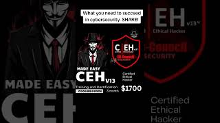 What you need to succeed in cybersecurity. securityplus #crisc #cybersecurity #infosectraining