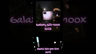 Samsung galaxy s23 ultra vs Redmi k20 pro moon capture feature #moonphotography