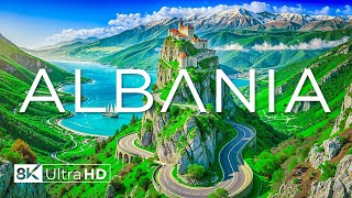 ALBANIA 8K UHD - Relaxing Music with Stunning Coastlines, Majestic Mountains, and Ancient Ruins