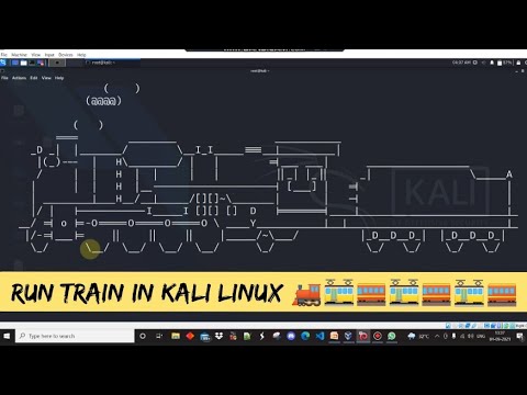 TRAIN In Kali Linux | Fun Package | #train#kali#linux