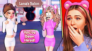 I Got HIRED To WORK At LANA'S SALON But The UNEXPECTED HAPPENED...| ROBLOX Dress to Impress Roleplay