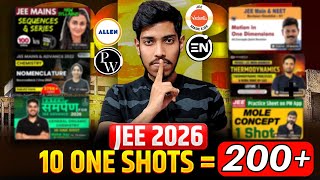 10 Best ONE SHOTS = 200+ in JEE Mains 2026🔥| JEE 2027 | One Shot Enough for JEE? #iit #jee2026