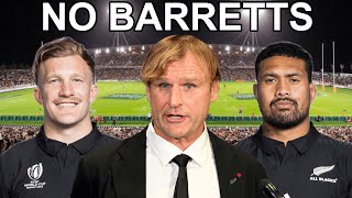 NO BARRETTS! ALL BLACKS Lineup vs FRANCE (New Zealand vs France 2025 3rd Test)