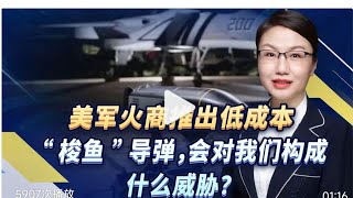 0921美军火商推出低成本“梭鱼”导弹,会对我们构成什么威胁?@李莉观察频道 #美军火商#导弹#武器装备#梭鱼