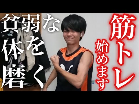 【筋トレ】ヒョロガリ過ぎる体を磨きます