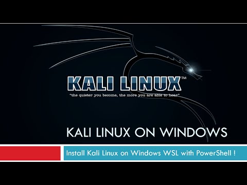 Install Kali Linux with PowerShell on Windows without Virtual Machine (WSL)