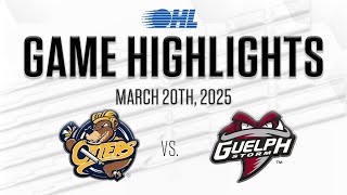 OHL Highlights: Erie Otters @ Guelph Storm Mar. 20, 2025