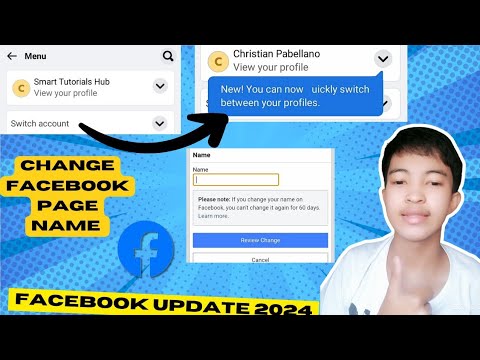 PAANO MAGPALIT NG PANGALAN NG FACEBOOK PAGE/HOW TO CHANGE FACEBOOK PAGE NAME (2024)