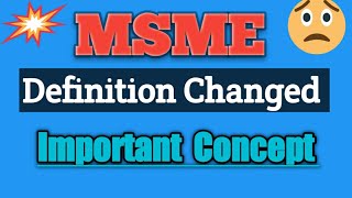 MSME New Defination // 2021 //  MSME In India // Small Business // Business Studies // Class-11 //