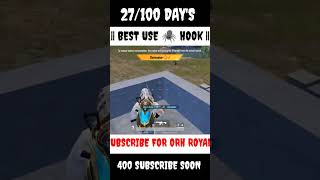 27/100 DAY'S CHALLENGE || BEST USE HOOK || #bgmi #orhroyal  #bgmishorts  #pubgmobile