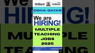 TEACHER JOBS IN DOHA QATAR #job #jobs #teachingopportunities #teachingjobs #viralshort #shorts