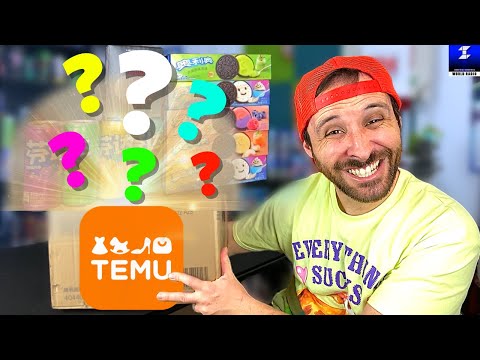 I Open a Temu Mystery Snack Box ASMR