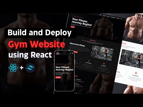 🔥Build and Deploy Complete Responsive Gym Website with ReactJS + Tailwind CSS