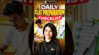 Daily Checklist for CLAT Preparation | Saloni Kabra #shorts