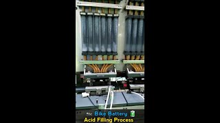 Bike Battery Automatic Acid Filling Process | How to Make Lead Acid Battery | Two Wheeler Battery