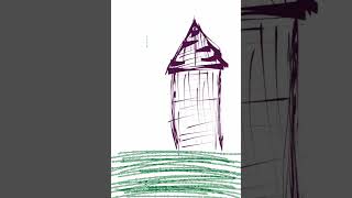 Dome and Silo Sketch Adobe Fresco Time lapse  #adobefresco #adobefrescotimelapsevideo