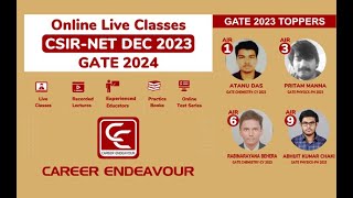 CSIR NET Online Classes Dec 2023 | Career Endeavour