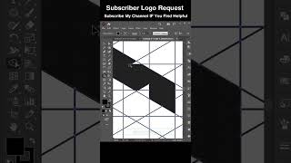 Grid System Logo Design | Illustrator Quick #tutorial #logo #shorts