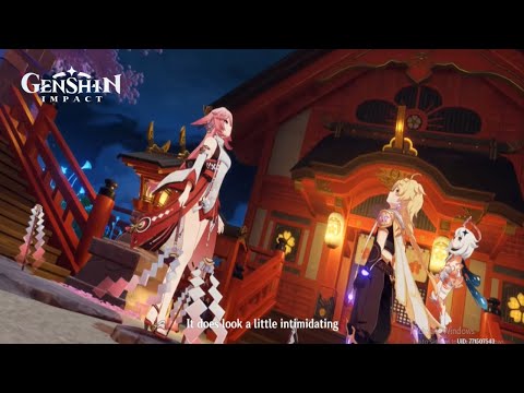 Yae Miko Quest||Genshin Impact Cut Scene||Gaming With UBBI