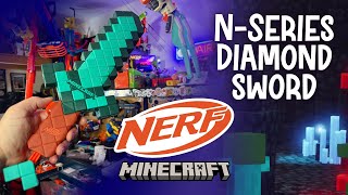 Real Life Minecraft Diamond Sword from Nerf N-Series!