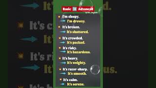 Basic vs Advanced English Phrases For Practice | Boost Your English | Speak Fluent English