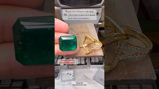 🚨 MASSIVE 37.28ct Custom Cut Emerald Diamond Hidden Halo Ring! A 28-Week Masterpiece in the Making