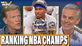 Colin Cowherd RANKS Thunder vs. last 7 NBA champs: Lakers, Warriors BETTER? | THE HERD w/ Ric Bucher