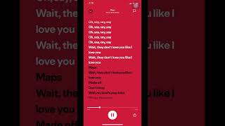 Maps ~ Yeah Yeah Yeahs || #spotify #lyricsaudio #songlyrics #lyrics #audio ||