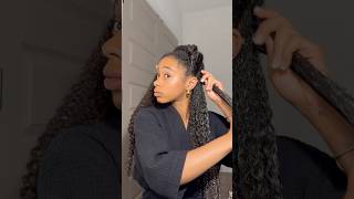 Curly Hair Routine😍| Natural Hair #explore #naturalhair #grwm #longhair #hairstyles #braids