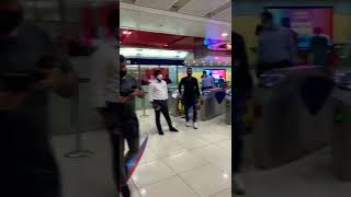 Dubai Metro Station Interior View #shorts #dubai#burjkhalifa #dubaimetro #trending #viral