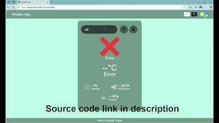 Live Weather App Using HTML, CSS & JavaScript | OpenWeather API Project Demo for Beginners