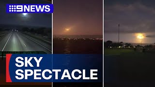 'One hell of a meteor' spotted shooting across sky in Western Australia | 9 News Australia