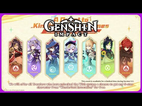 FREE 5 STAR CHARACTER GIFT - Genshin Impact 5.0