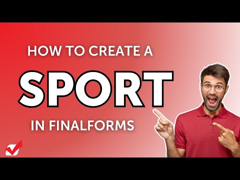 How to Create a New Sport in FinalForms