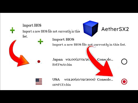 HOW TO ADD BIOS IN AETHERSX2 EMULATOR Import Bios in AetherSX2 Emulator