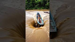 "Boat Gets Trapped in Deadly River Whirlpool – No Way Out!"