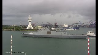 拉法葉級飛彈巡防艦(康定級)PFG-1208承德艦升級後首次海試