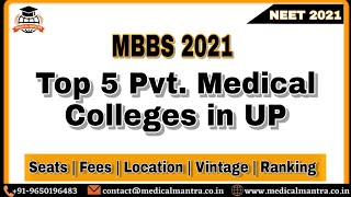 Top 5 Pvt. MBBS Colleges in UP for NEET 2021 | #MBBS #NEET2021 #MBBSAdmission