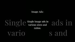 What are the 4 main Facebook ad formats? #shorts #shortsvideo #facebookads #main #ads #formats