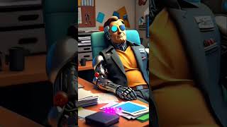Lazy Larry's Office Adventures | Funny AI Stories | AI Antics #ai #funny #automation