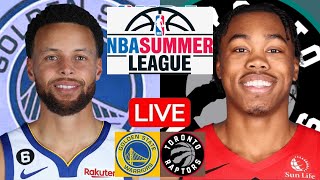 LIVE: GOLDEN STATE WARRIORS vs TORONTO RAPTORS | NBA SUMMER LEAGUE | PLAY BY PLAY | SCOREBOARD