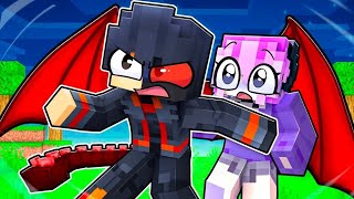 Playing Minecraft as a PROTECTIVE DRAGON!