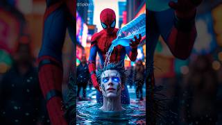 Spider-Man vs Electro in Times Square! 🕸⚡#Shorts #Marvel