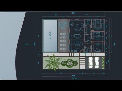 AutoCAD-Drawing a Floor plan for beginners to intermediate (With Template)