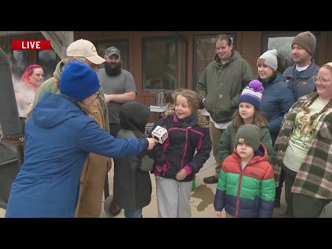 Many families learned how to make maple syrup with Hamilton County Conservation