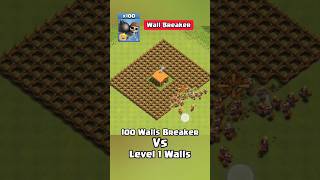 wall beakers vs wall #clashofclan #coclover #shorts #shortsvideo #games#trending