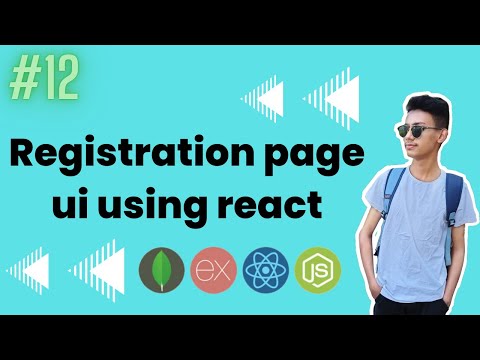 Registration page ui using react || Registration page in reactjs