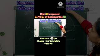 root 9.3 on the number line 🤔 how to represent √9.3 on the number line🔥 exercise 1.4🤓 q#4 ✅ class 9