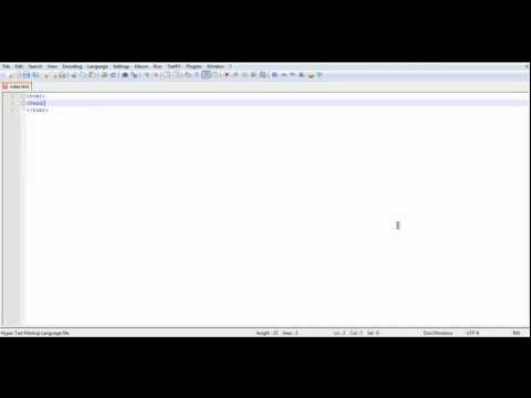Create a website - HTML 101 - Beginning with the basics.